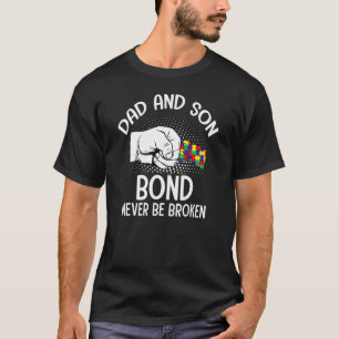 Vater und Sohn Eine unzerbrechliche Bindung Autism T-Shirt