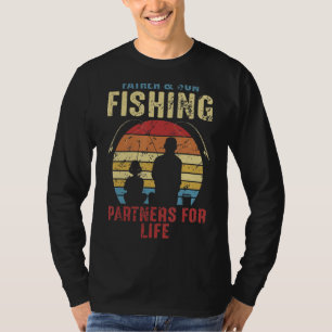 Vater und Sohn fischen Lebenspartner für Vater T-Shirt