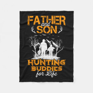 Vater und Sohn Jagdbuddlers fürs Leben Geschenk fü Fleecedecke
