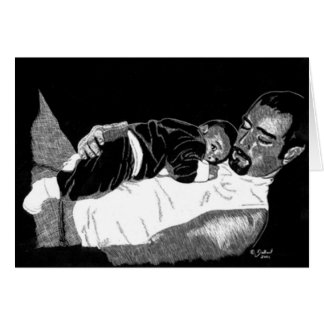 Vater und Sohn-Karte