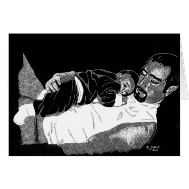 Vater und Sohn-Karte (Vorderseite (Horizontal))