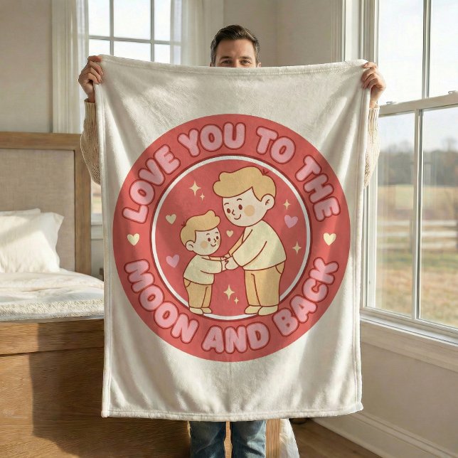 Vater-und-Sohn Kuscheldecke aus Fleece (Von Creator hochgeladen)