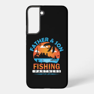 Vater und Sohn - Lebenspartner für die Fischerei Samsung Galaxy Hülle