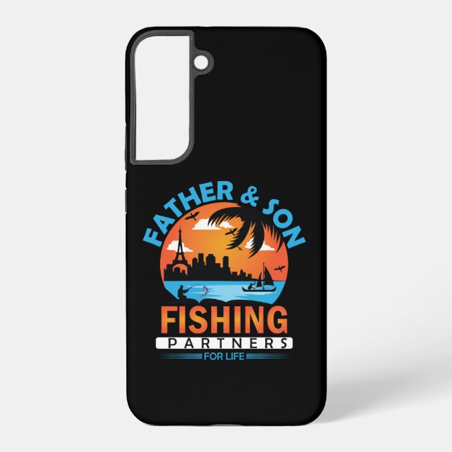 Vater und Sohn - Lebenspartner für die Fischerei Samsung Galaxy Hülle (Rückseite)