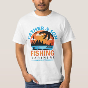Vater und Sohn - Lebenspartner für die Fischerei T-Shirt