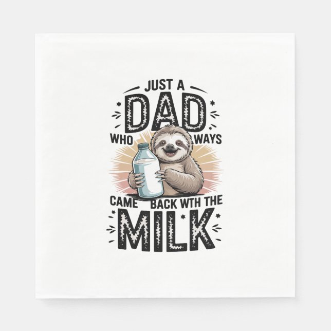 Vater und Sohn mit Milchfaulgrafik-Design-01 Serviette (Vorderseite)