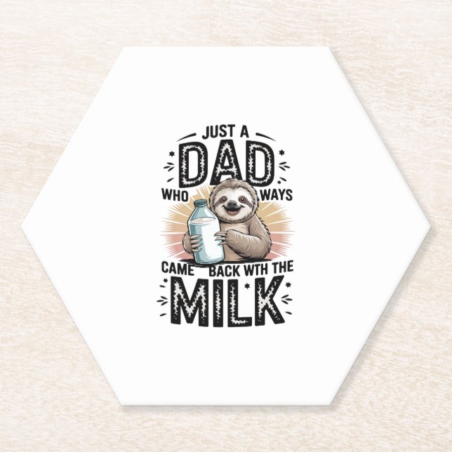 Vater und Sohn mit Milchfaulgrafik-Design-01 Untersetzer (Vorderseite)