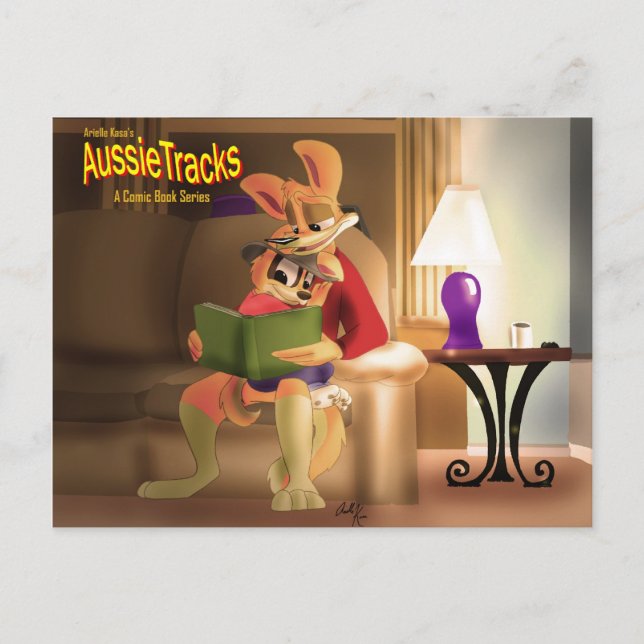 Vater und Sohn Postkarte (Vorderseite)