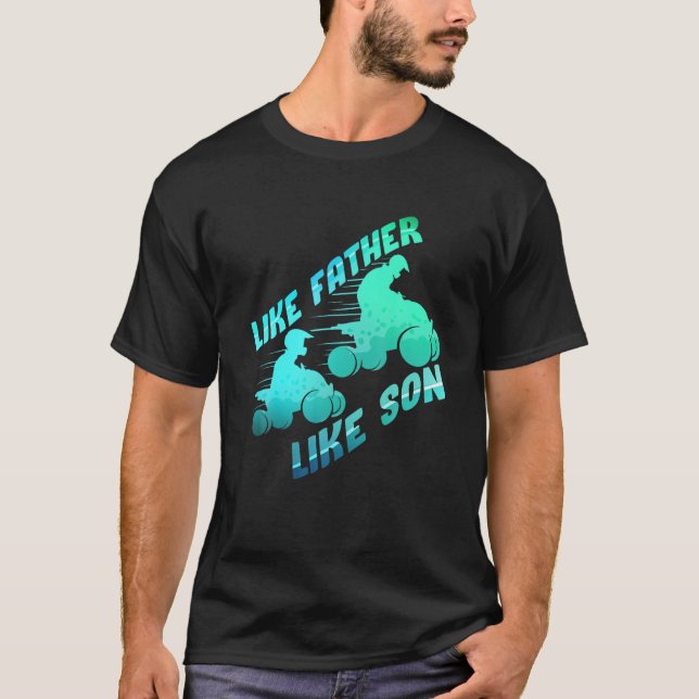 Vater und Sohn reiten Partner für Life Dirt Bike T-Shirt (Vorderseite)