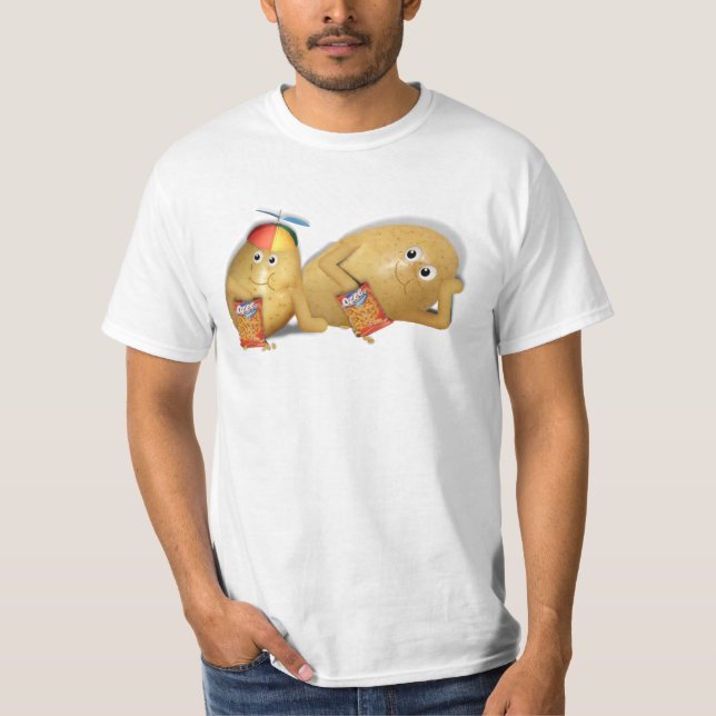 Vater und Sohn Spuds T-Shirt (Vorderseite)