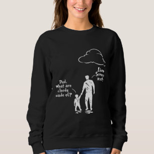 Vater und Sohn, was Wolken sind, die aus Linux-Ser Sweatshirt