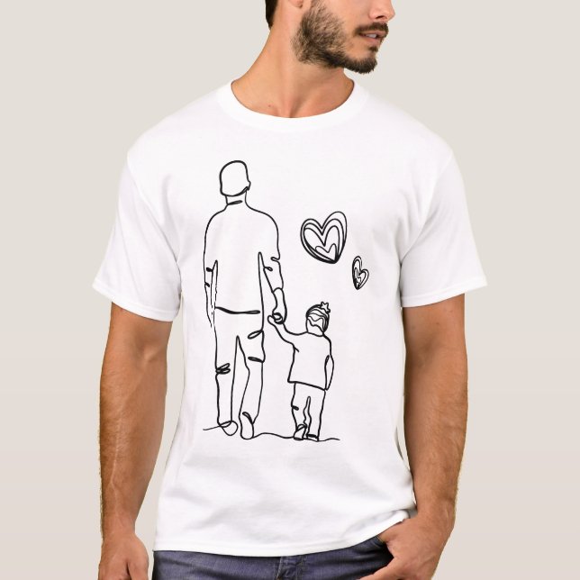 Vater und Sohn — weißes Shirt (Vorderseite)