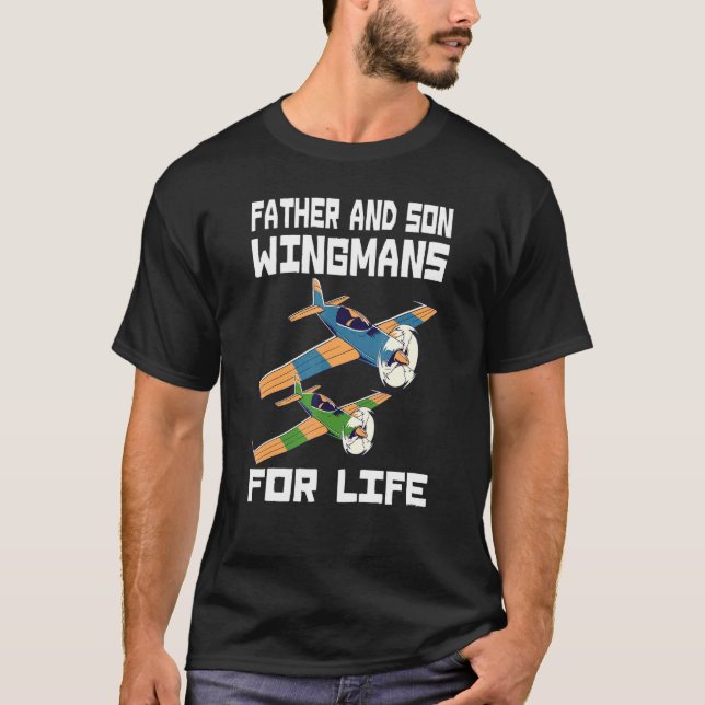 Vater und Sohn Wingmans für das Leben T-Shirt (Vorderseite)