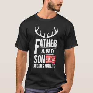 Väter und Söhne Jagdfreunde auf der Hirschjagd T-Shirt