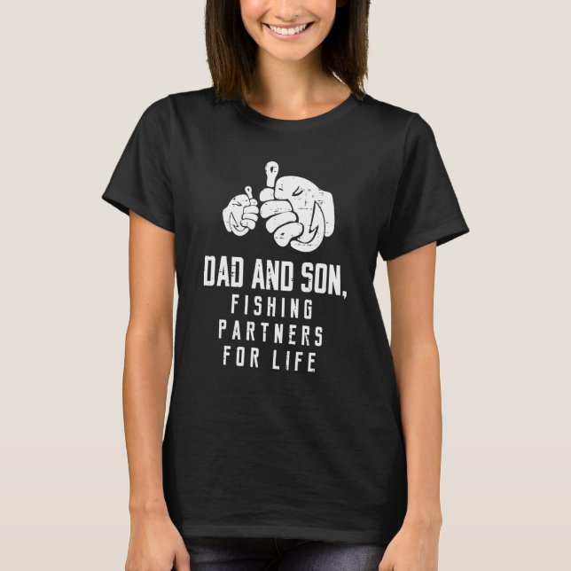 Vater- und Son-Fishing-Partner für lebensbegleiten T-Shirt (Vorderseite)