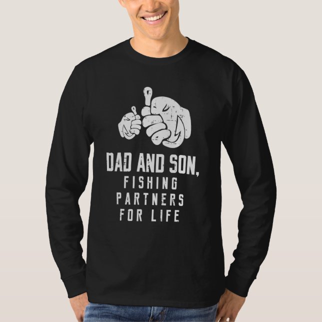 Vater- und Son-Fishing-Partner für lebensbegleiten T-Shirt (Vorderseite)