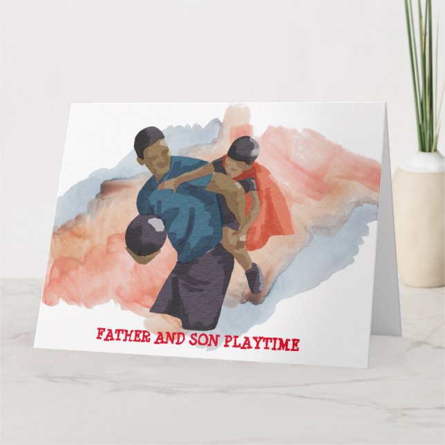 VATER UND SON PLAYTIME CARD KARTE (Vorderseite)