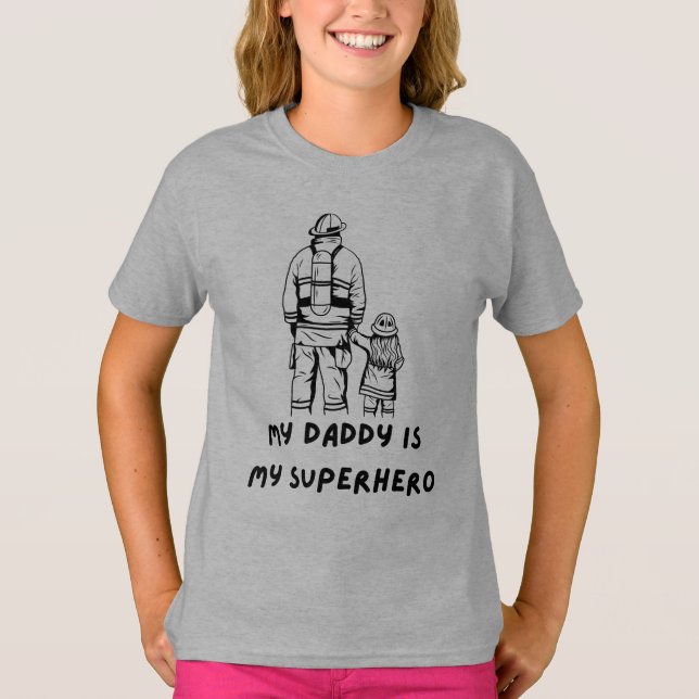 Vater und T - Shirt für Feuerwehren (Vorderseite)