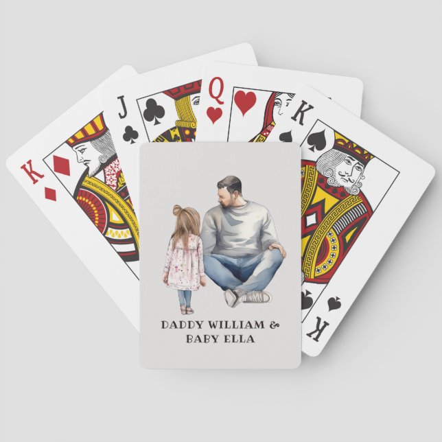 Vater und Tochter-Anleihe (4) Spielkarten (Rückseite)