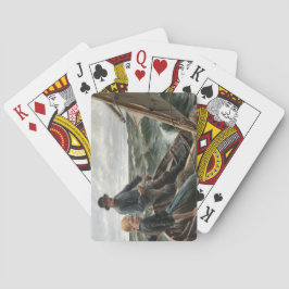Vater und Tochter auf See (von Albert Edelfelt) Spielkarten