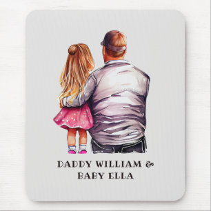 Vater und Tochter Bond (10) Mousepad
