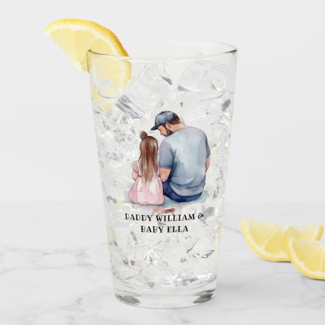 Vater und Tochter Bond (7) Glas (Vorderseite Ice)