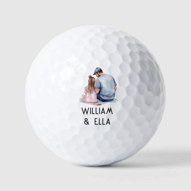 Vater und Tochter Bond (7) Golfball (Vorderseite)