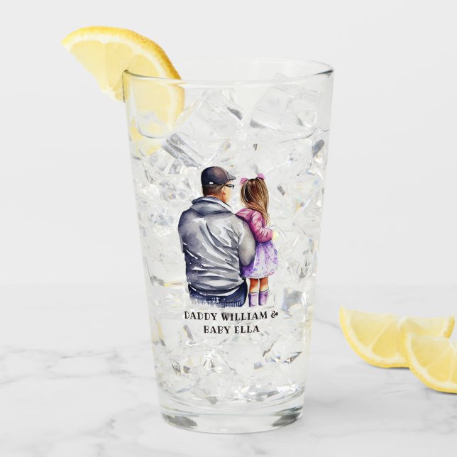 Vater und Tochter Bond (9) Glas (Vorderseite Ice)