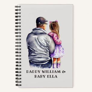 Vater und Tochter Bond (9) Notizbuch