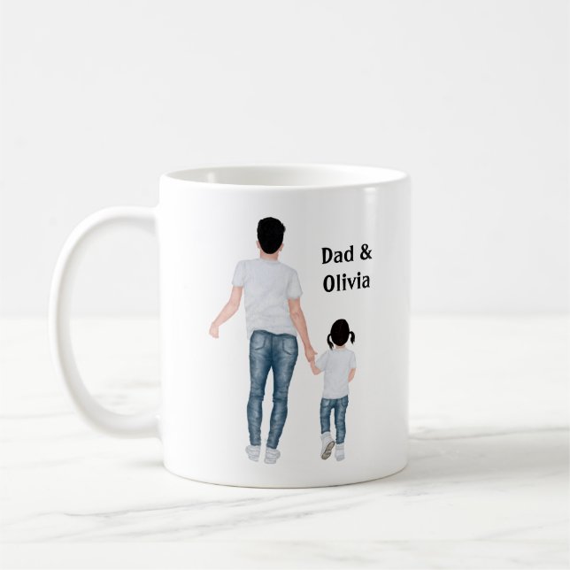 Vater und Tochter, die besten Freunde für immer Kaffeetasse (Links)