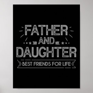 Vater und Tochter die besten Freunde für Lebensvät Poster