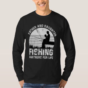 Vater und Tochter, die Lebensfische fischen T-Shirt