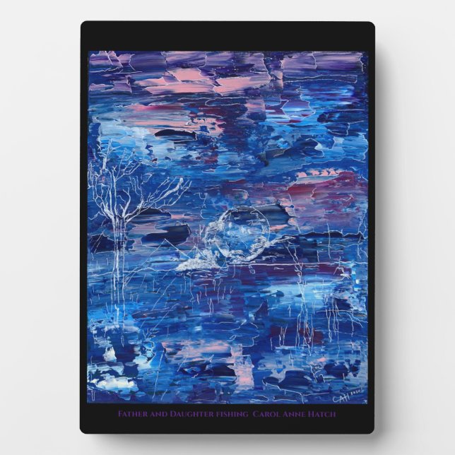 Vater und Tochter Fotoplatte (Vorderseite)