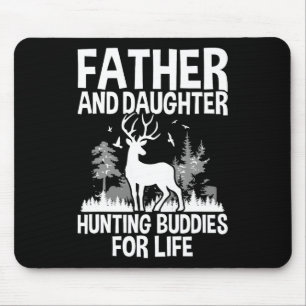 Vater und Tochter jagen Buddies für Lebensfreude F Mousepad