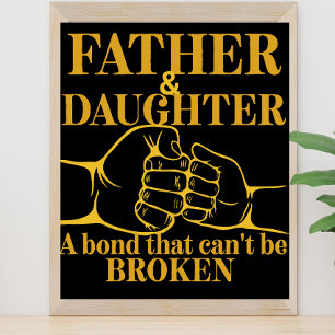 Vater und Tochter Liebeszitat einfach elegant Poster
