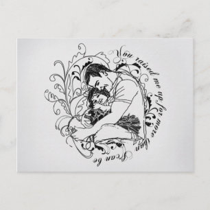 Vater und Tochter Postkarte