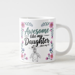 Vater- und Tochtergeschenk   Phantastisch wie mein Jumbo-Tasse