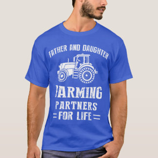 Vater- und Tochterlandwirte T-Shirt
