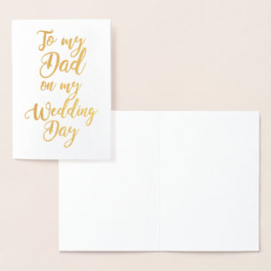 Vater Vater der Braut oder Groom Hochzeit Vielen D Folienkarte