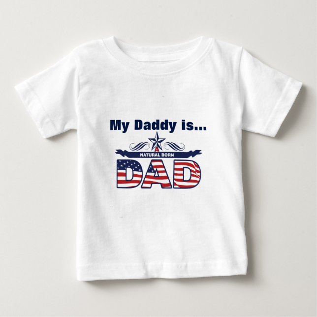 Vater, Vater, ein Vater von Geburt Baby T-shirt (Vorderseite)