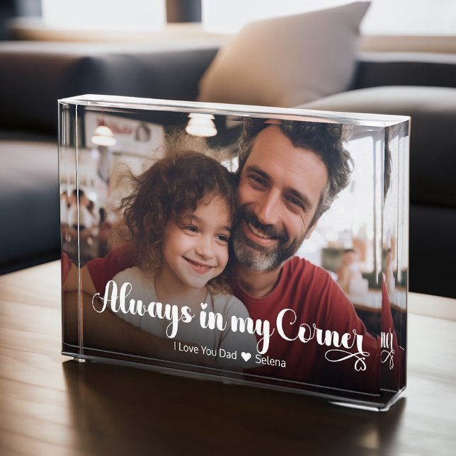 Vater Vater immer in meiner Ecke Horizontal Fotoblock (Von Creator hochgeladen)