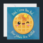 Väter Vater Jokes sind Waffle Funny Birthday Card Karte<br><div class="desc">Väter Vater Jokes sind Waffle Funny Birthday Card</div>