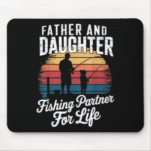 Vater Vater-Tochter-Angelfreund Fürs Leben Passend Mousepad