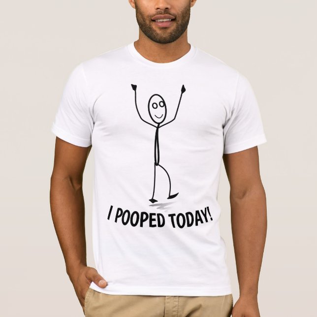 VATER Vater's Day ist heute gekackt Funny T - Shir T-Shirt (Vorderseite)