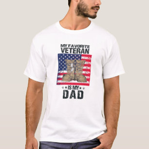Vater Vatertag Mein Lieblingsveteran ist mein Vate T-Shirt