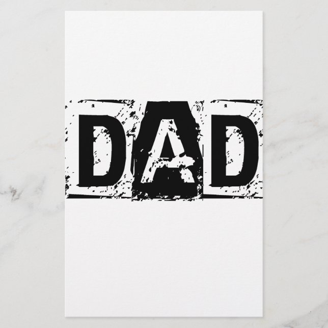 Vater. Vatertagsgeschenk Briefpapier (Vorderseite)