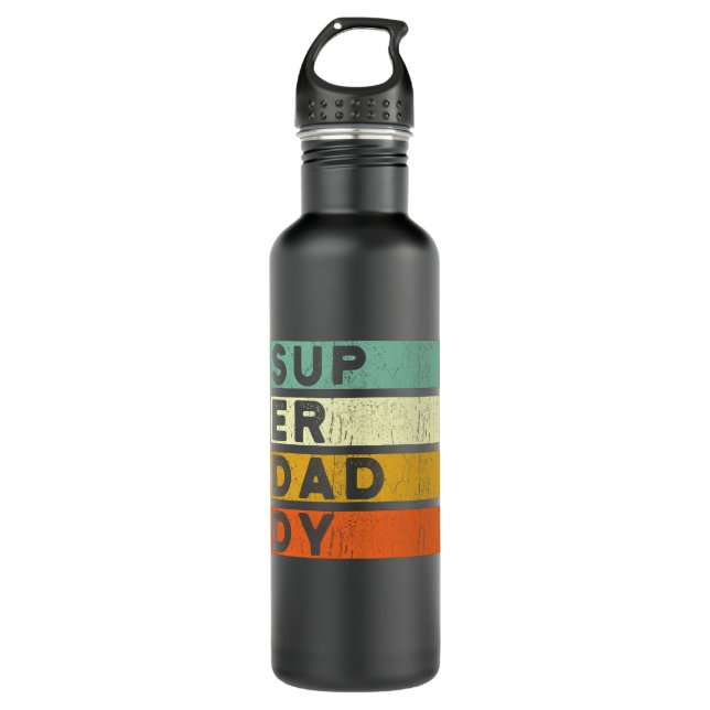Vater Vathers Day Geschenk Bester Vater Edelstahlflasche (Vorderseite)