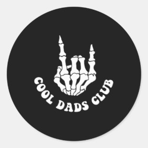 Vater Vathers Day Shirt Cool Vaters Club Runder Aufkleber