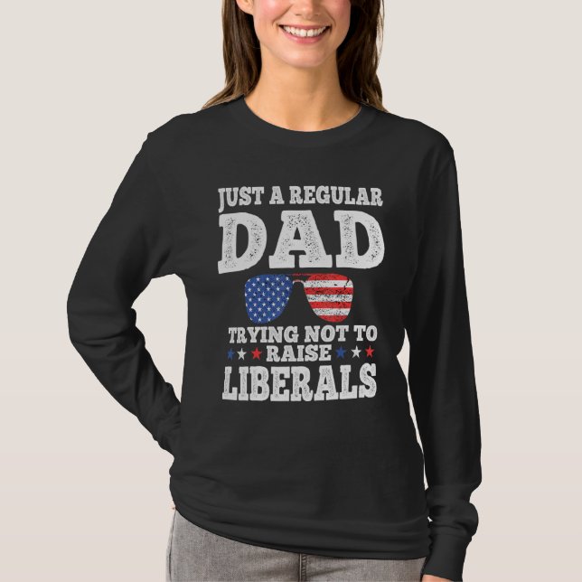 Vater versucht, die Sonnenbrille der Liberalen nic T-Shirt (Vorderseite)