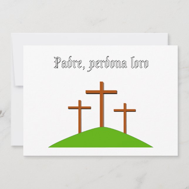 Vater verzeihen ihnen Karte (Vorderseite)